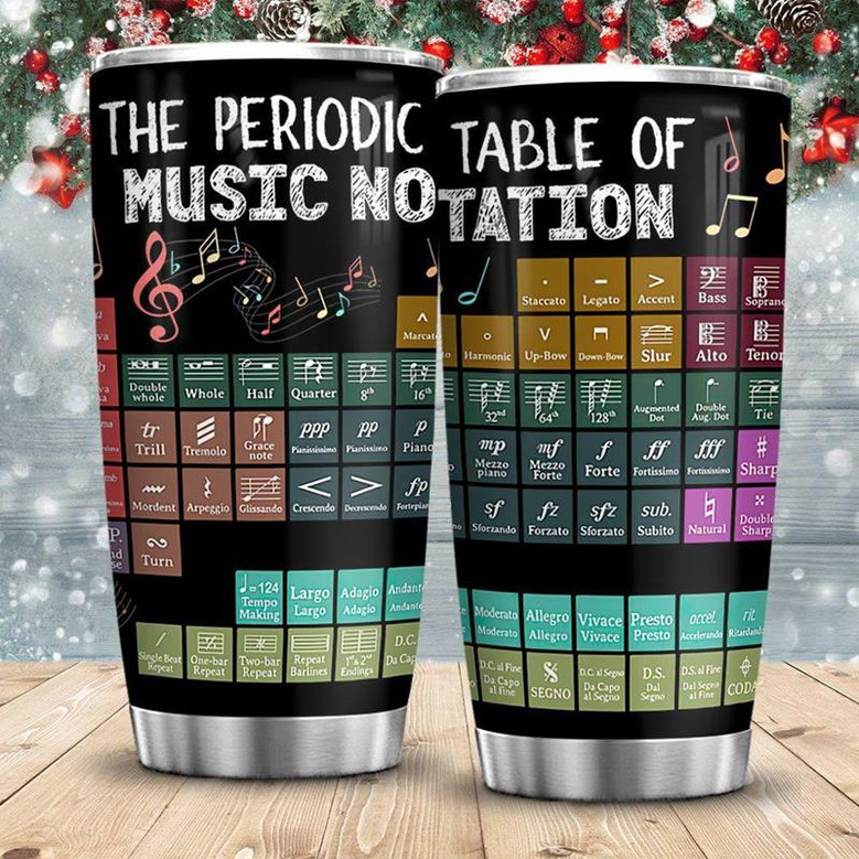 The Periodic Table Of Music Stainless Steel Tumbler 20Oz