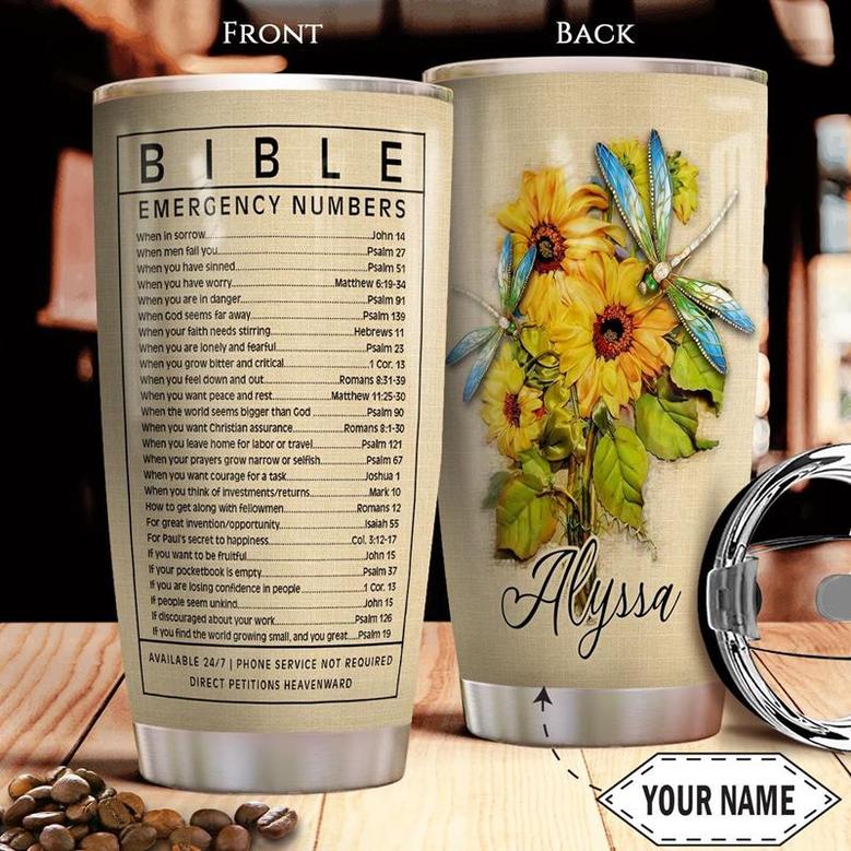 Bible Number Personalized Stainless Steel Tumbler 20Oz