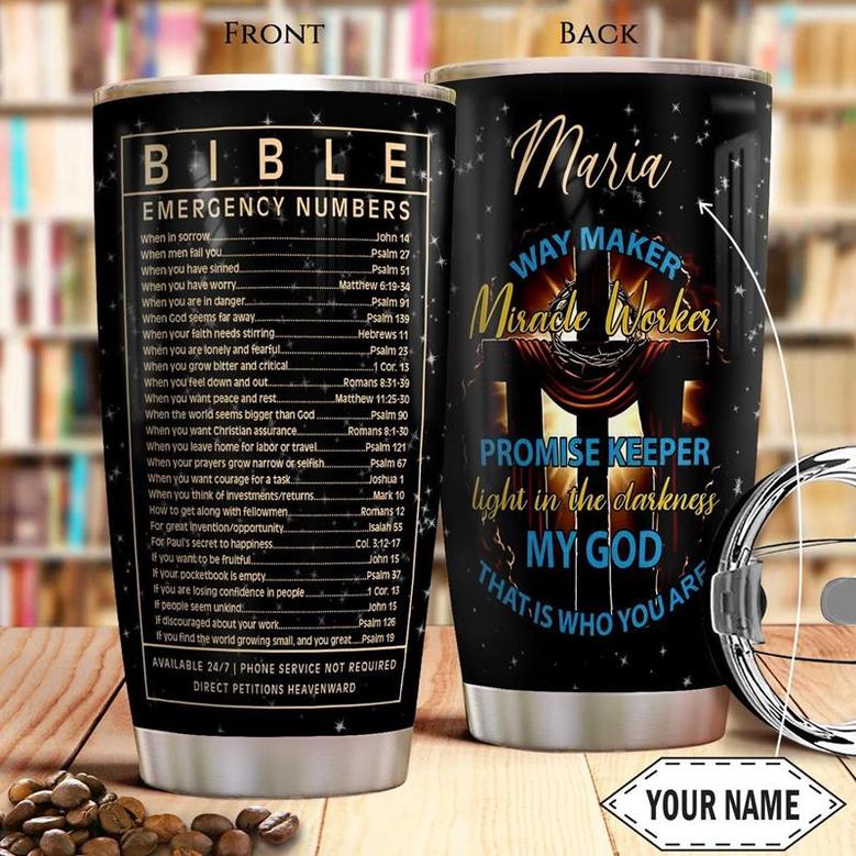 Bible Number Personalized Stainless Steel Tumbler 20Oz