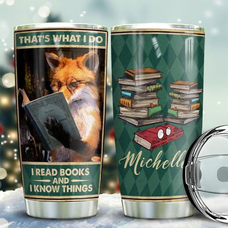Fox Books Personalized Stainless Steel Tumbler 20Oz