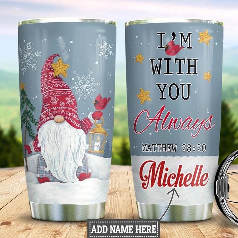Gnomes Cardinal Personalized Stainless Steel Tumbler 20Oz