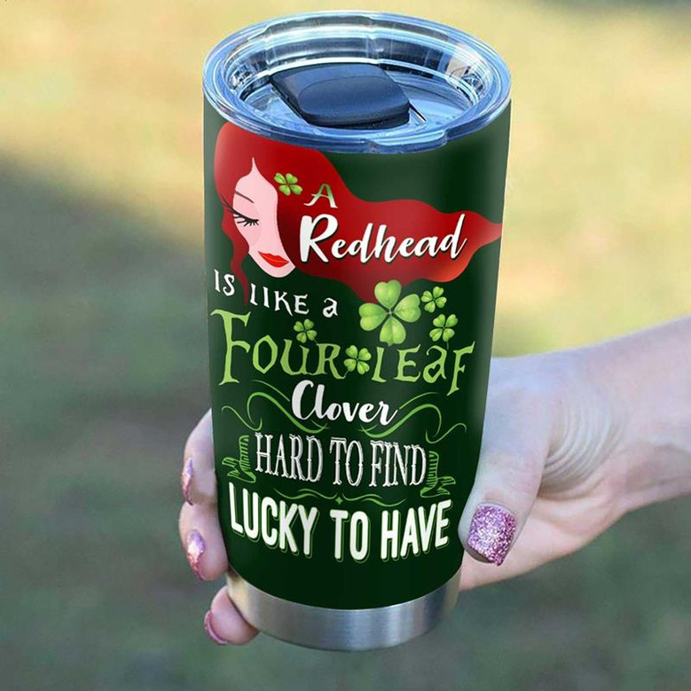 Irish Redhead Fairy Personalized Stainless Steel Tumbler 20Oz