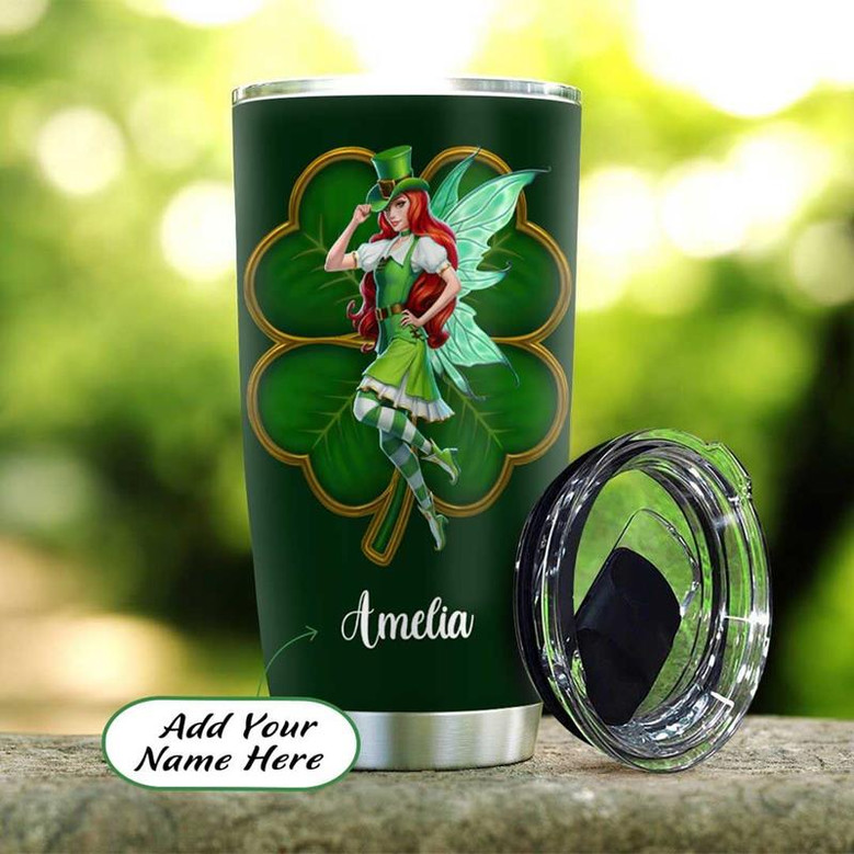 Irish Redhead Fairy Personalized Stainless Steel Tumbler 20Oz