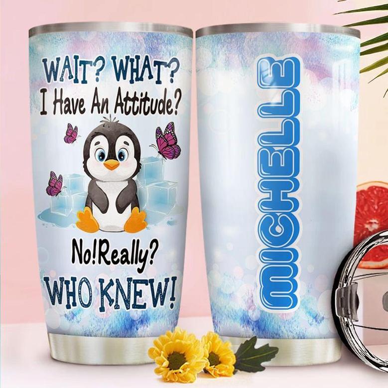 Penguin Personalized Personalized Stainless Steel Tumbler 20Oz