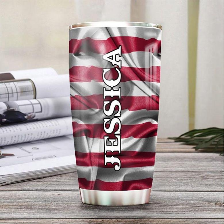 Personalized Faith God Bless America Stainless Steel Tumbler 20Oz