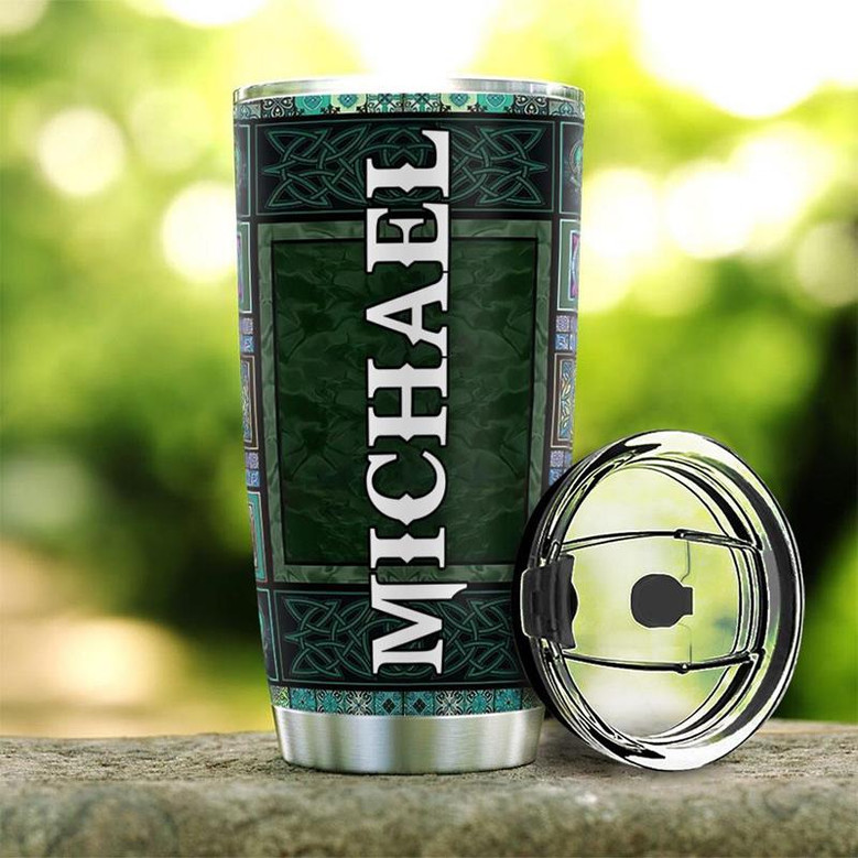 Personalized Irish Celtic Symbol Stainless Steel Tumbler 20Oz