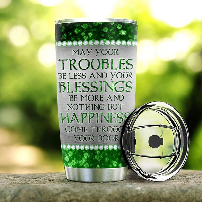 Personalized Irish Wishes Jewelry Style Stainless Steel Tumbler 20Oz