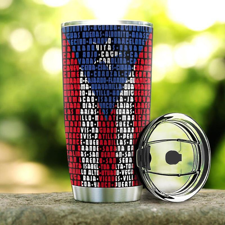 Personalized Puerto Rico Cities Stainless Steel Tumbler 20Oz
