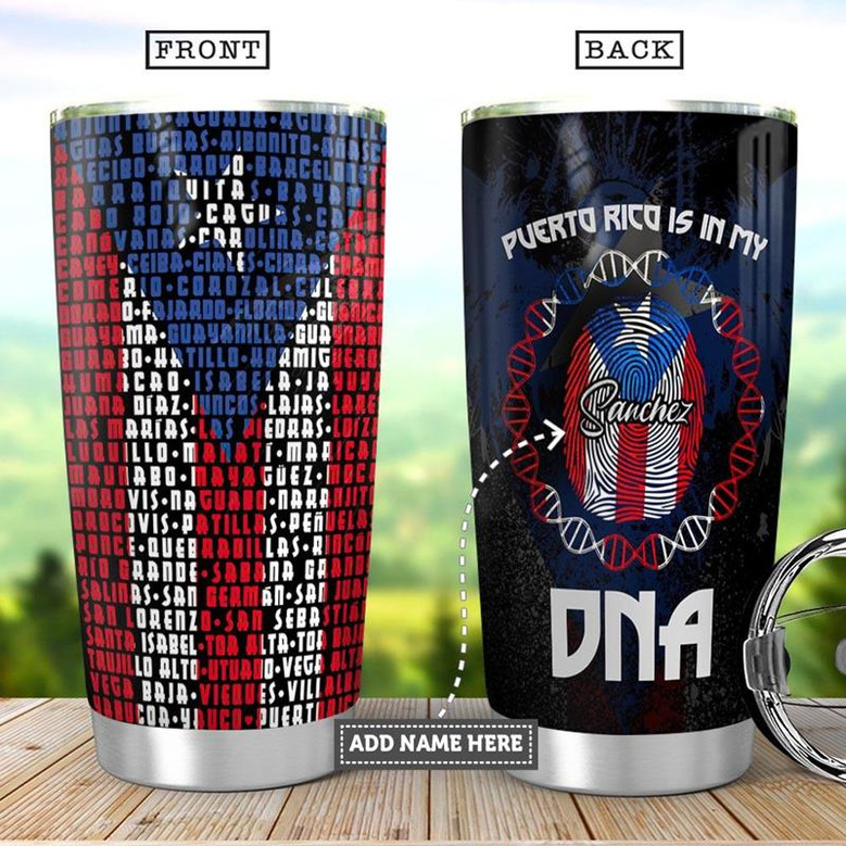 Personalized Puerto Rico Cities Stainless Steel Tumbler 20Oz