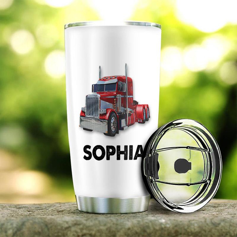 Personalized Trucker Relationship Status Stainless Steel Tumbler 20Oz
