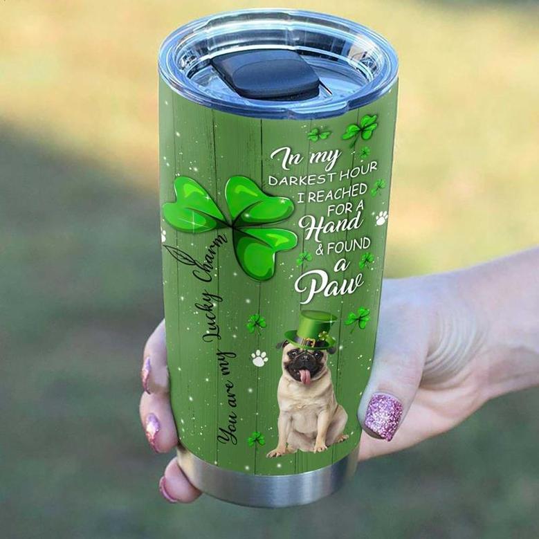 Pugs Are My Lucky Charm Personalized Stainless Steel Tumbler 20Oz