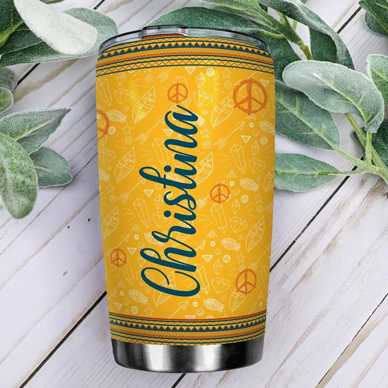 Hippie Van Personalized Stainless Steel Tumbler 20Oz