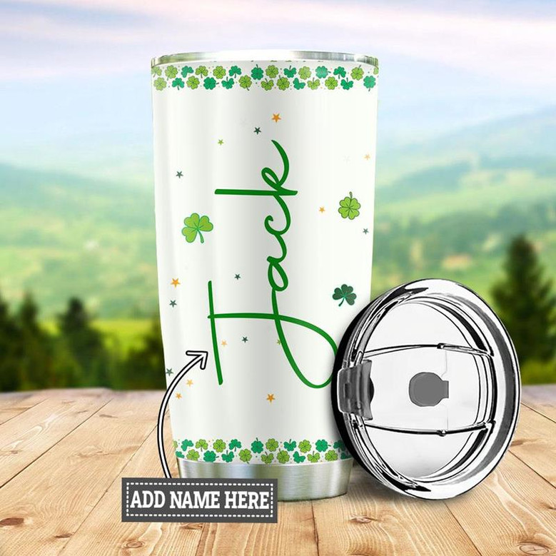 Personalized Hippie Irish Gnome Stainless Steel Tumbler 20Oz