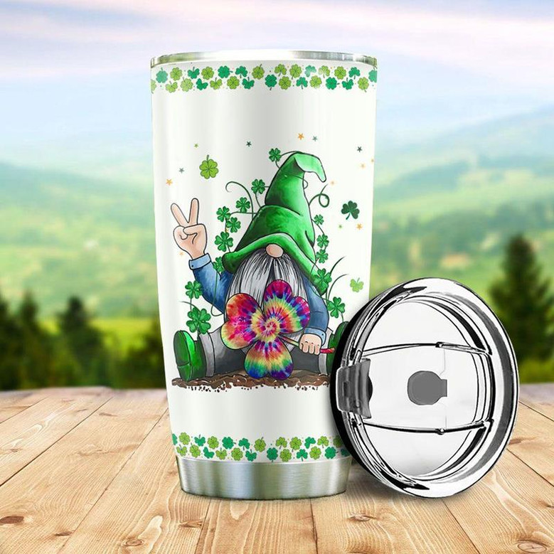 Personalized Hippie Irish Gnome Stainless Steel Tumbler 20Oz