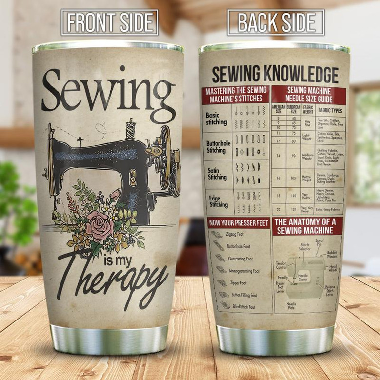 Sewing Knowledge Stainless Steel Tumbler, Sewing Stainless Steel Tumbler 20Oz Sewing Knowledge Stainless Steel Tumbler, Sewing Stainless Steel Tumbler 20Oz