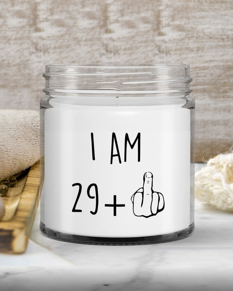 30th Birthday Candle, 29 Plus One, Funny Middle Finger, Thirty Gift For Him Her, Thirty Birthday Gift, Rude Adult Sarcastic Humor