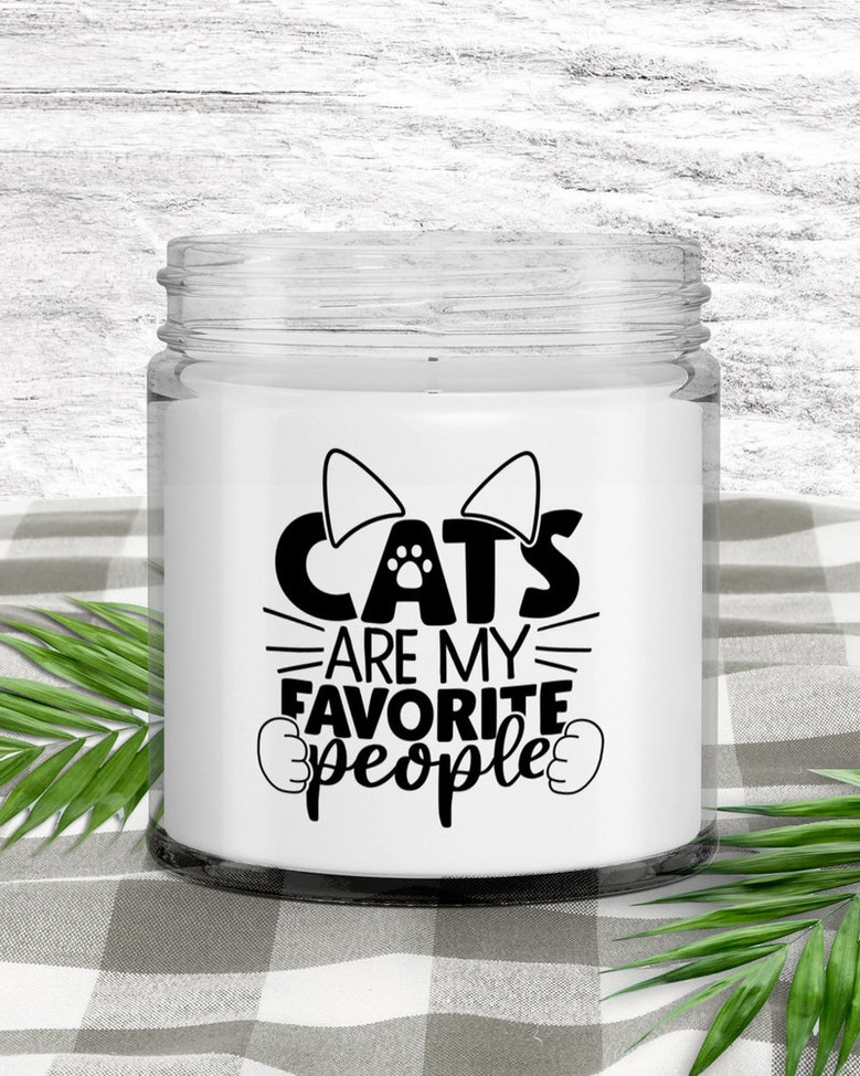 Funny cat candle; gift for cat mom; funny cat lover gift; cute cat candle