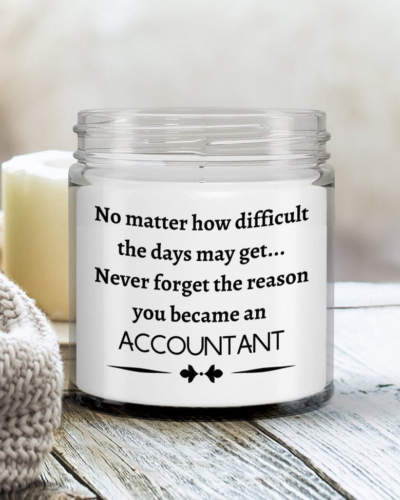 Accountant gift; accountant gag gifts; a good gift for accountants; accountant candle