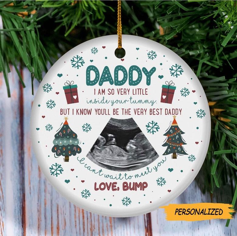 Personalized Daddy I Know You’ll Be The Very Best Daddy Ornament, Gift for Dad to be, New Dad Gift, First Time Dad Gift, Gift From The Bump
