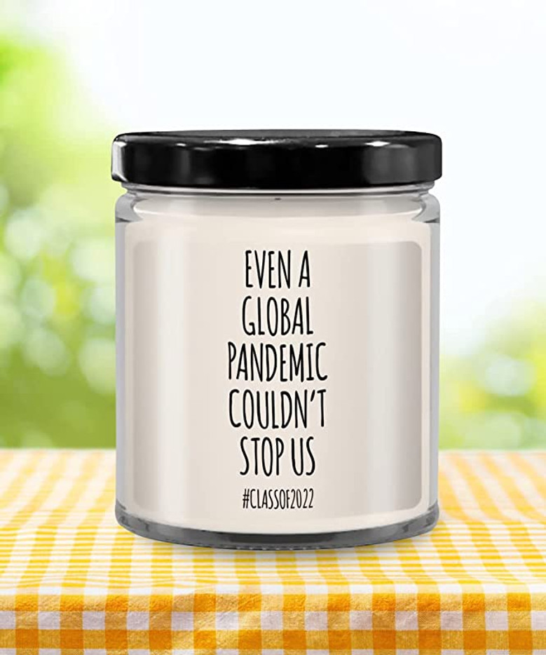 Funny Graduation Gift for Classmate Fellow Graduate Class of 2022 Seniors 2022 9oz Vanilla Scented Soy Wax Blend Candles