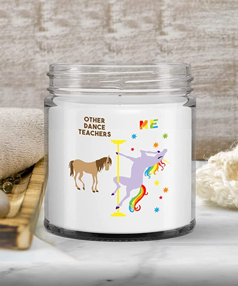 Dance Teacher Gifts Ballet Teacher Rainbow Unicorn Candle 9 oz Vanilla Scented Dance Teacher Gifts Ballet Teacher Rainbow Unicorn Candle 9 oz Vanilla Scented