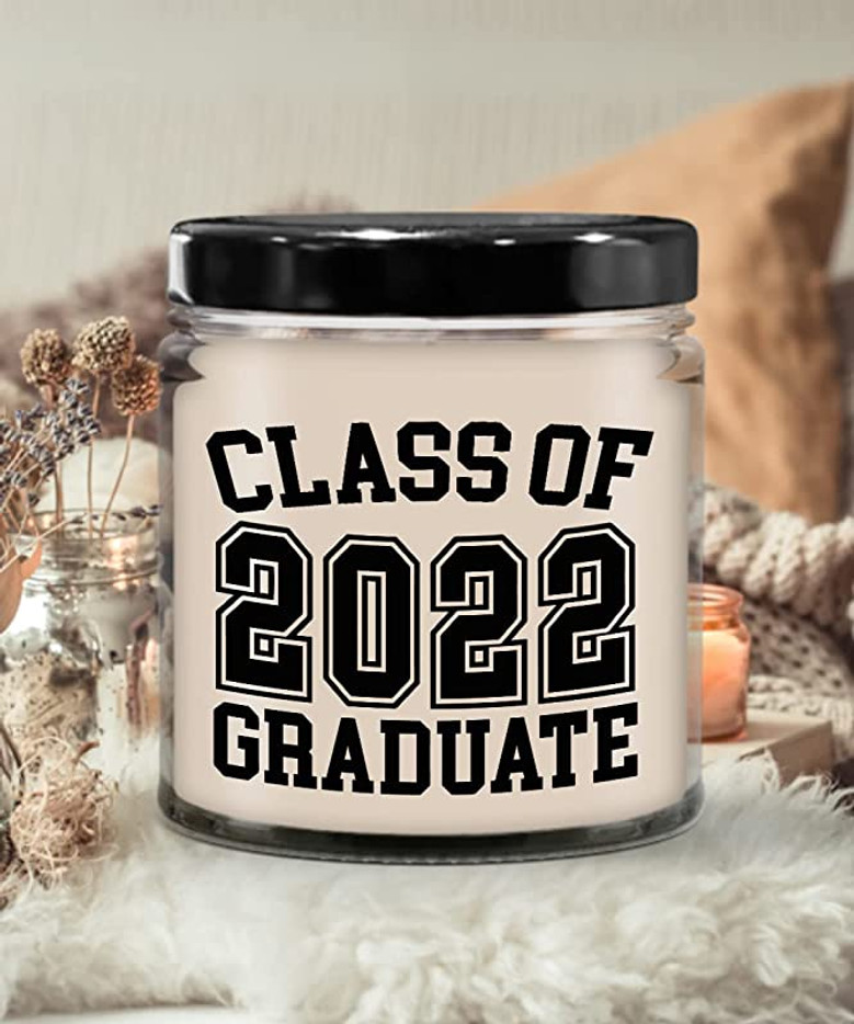 Class of 2022 Graduate Candle 9oz Vanilla Scented Soy Wax Blend Candles Funny Gifts
