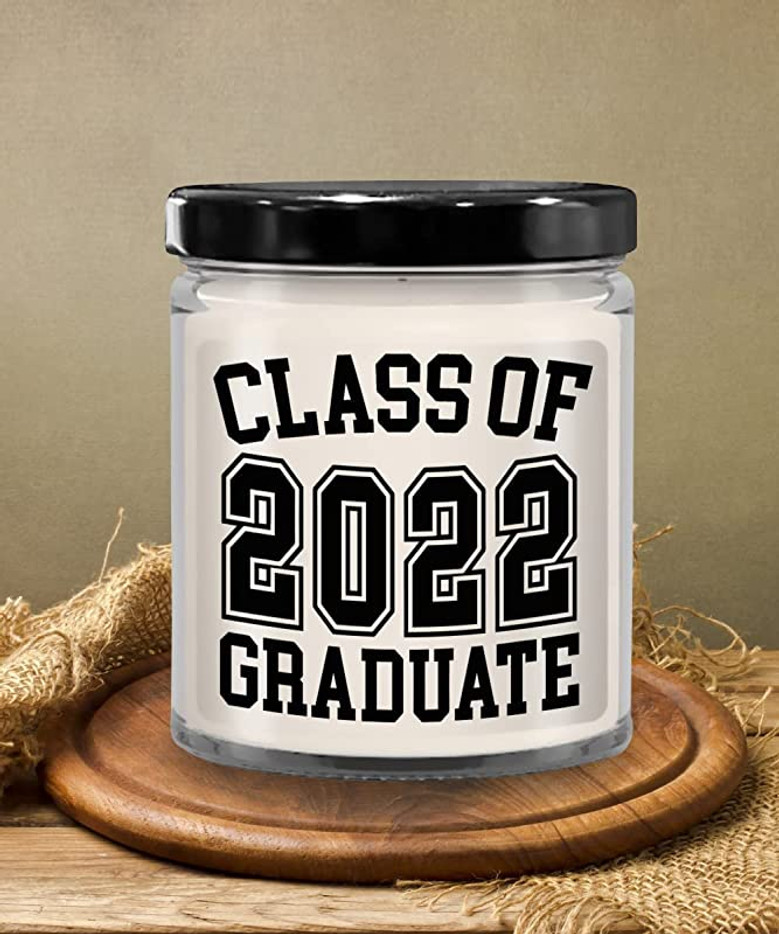 Class of 2022 Graduate Candle 9oz Vanilla Scented Soy Wax Blend Candles Funny Gifts
