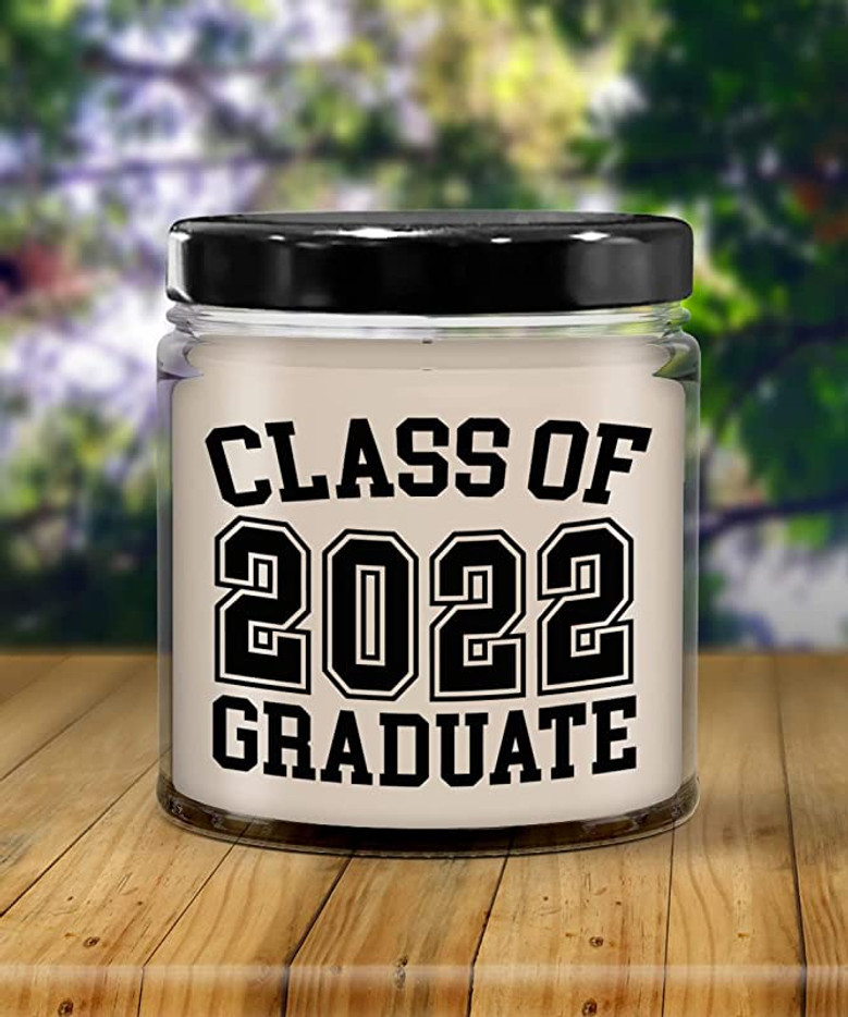 Class of 2022 Graduate Candle 9oz Vanilla Scented Soy Wax Blend Candles Funny Gifts