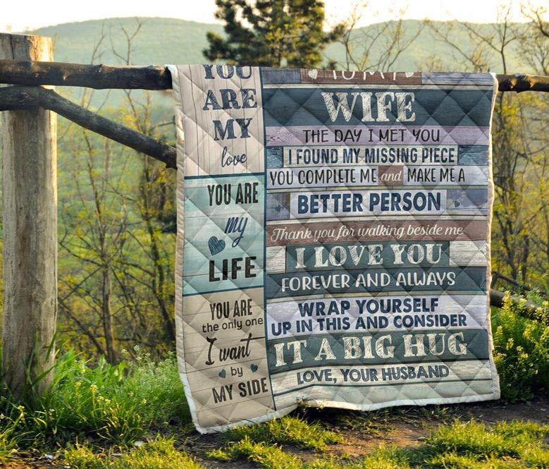 Gift For Wife-You Are My Love,You Are My Life-Love Your Husband Blanket