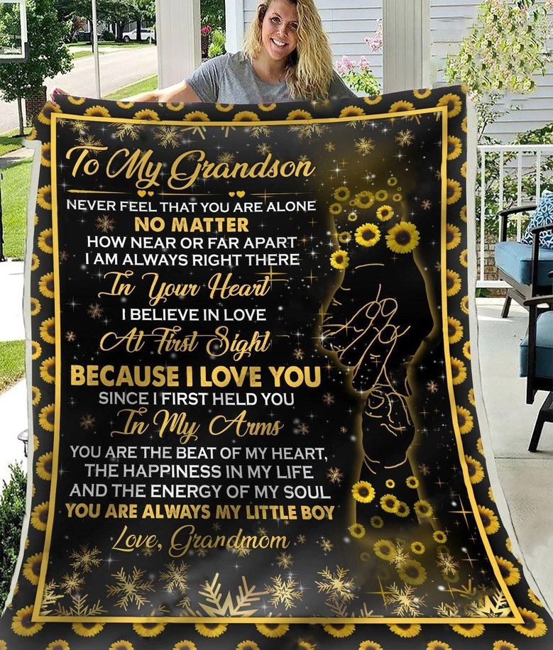 Gift Blanket For Grandson-Love,Always In Your Heart