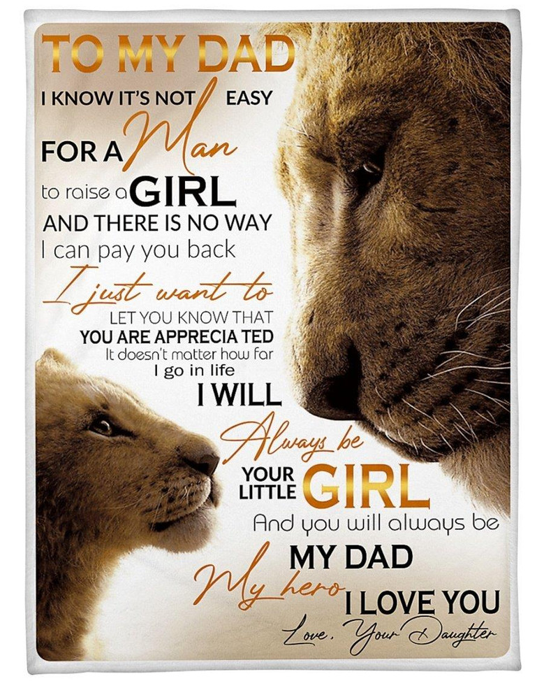 Gift For Dad-You Will Always Be My Dad My Hero Blanket