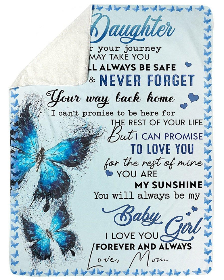 Gift For Daughter From Mom-I Love You Forever And Always Blanket