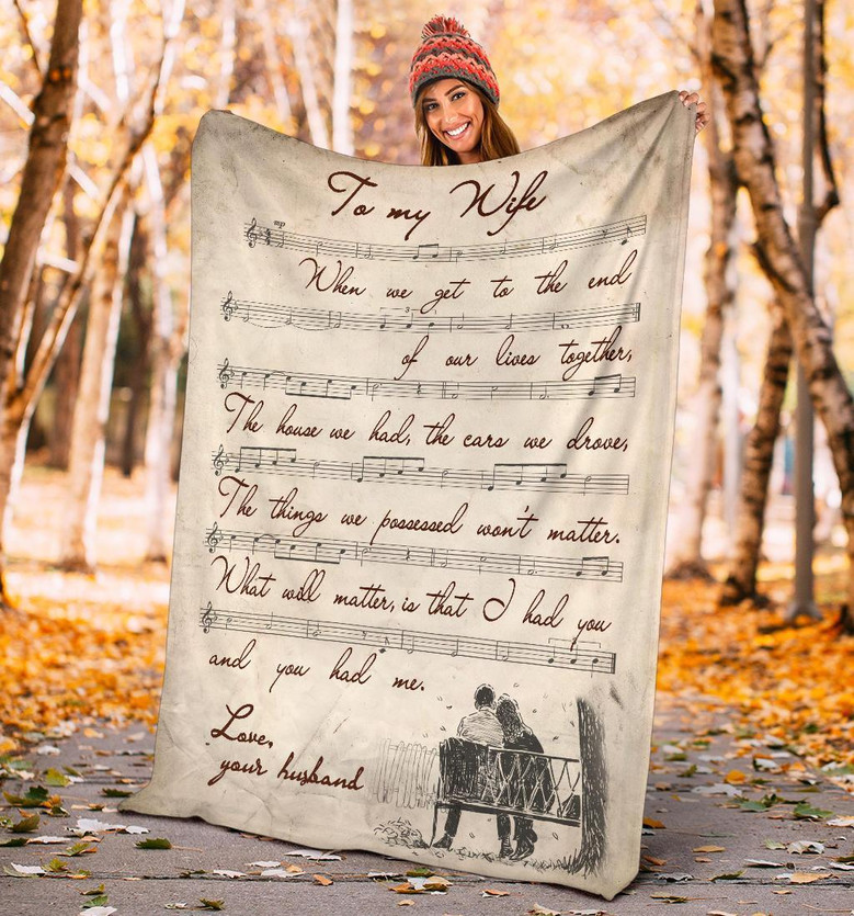 Gift For My Wife - When We Get To The End Of Our Lives Together, Vintage Blanket