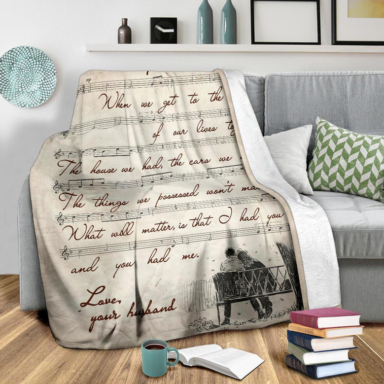 Gift For My Wife - When We Get To The End Of Our Lives Together, Vintage Blanket