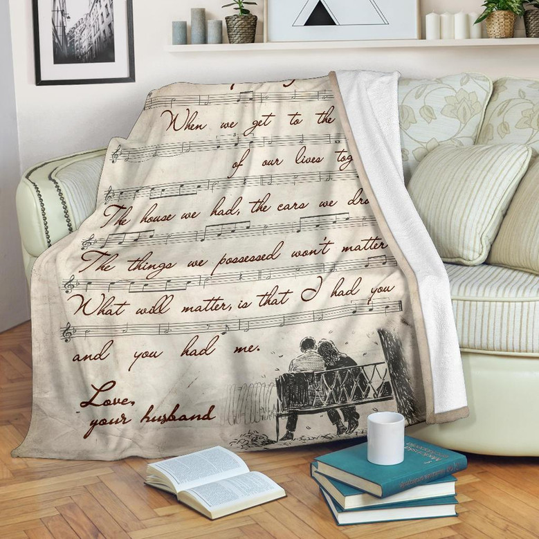 Gift For My Wife - When We Get To The End Of Our Lives Together, Vintage Blanket
