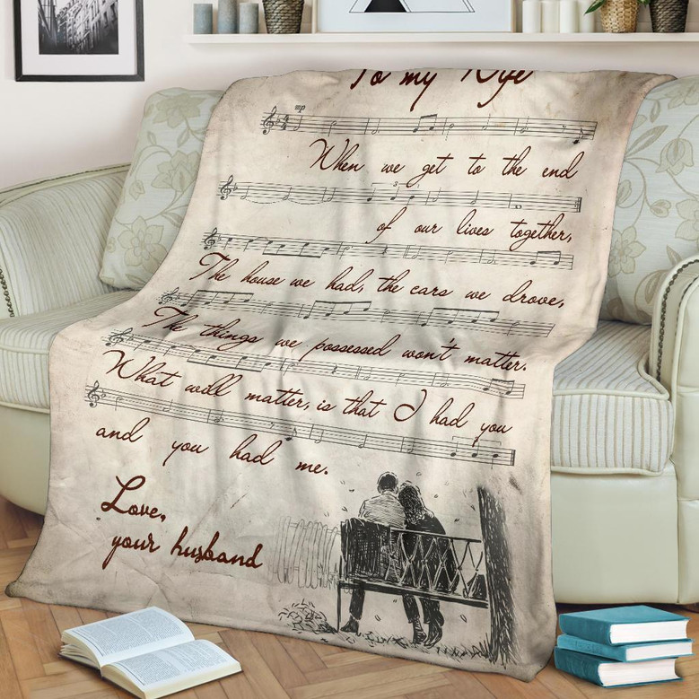 Gift For My Wife - When We Get To The End Of Our Lives Together, Vintage Blanket