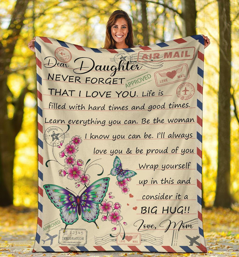 To My Daughter - I Love You - Blanket