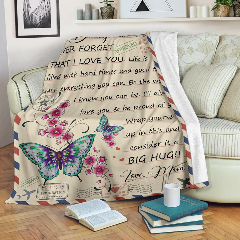 To My Daughter - I Love You - Blanket