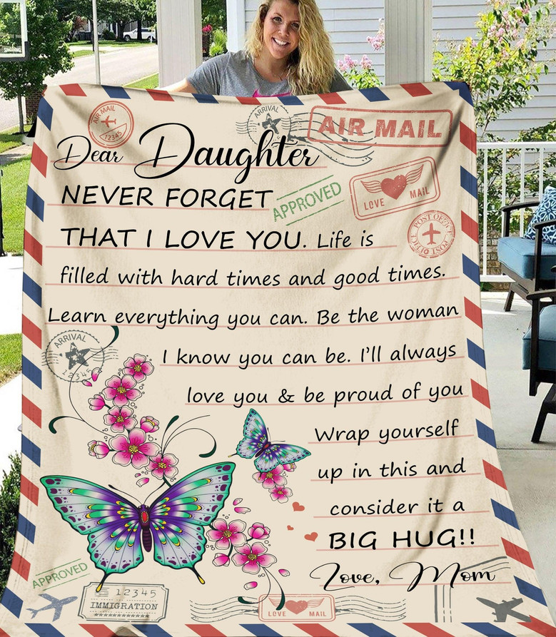To My Daughter - I Love You - Blanket
