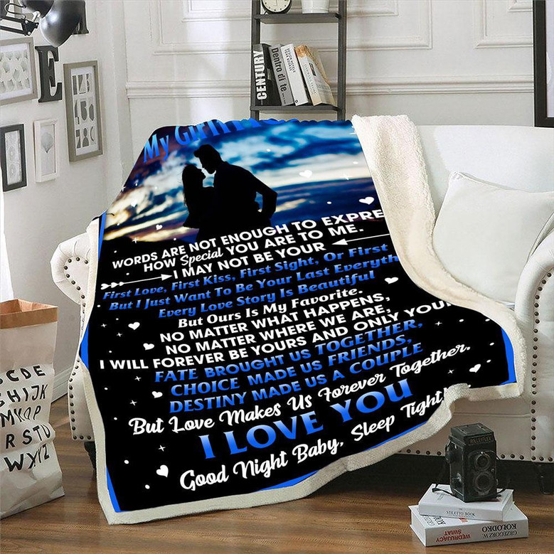 To My Girlfriend, Words Are Not Enough To Express How Special You Are To Me Fleece Blanket