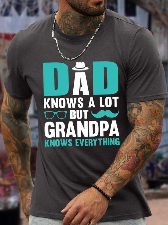 Dad Knows A Lot But Grandpa Knows Everything Men's T-shirt