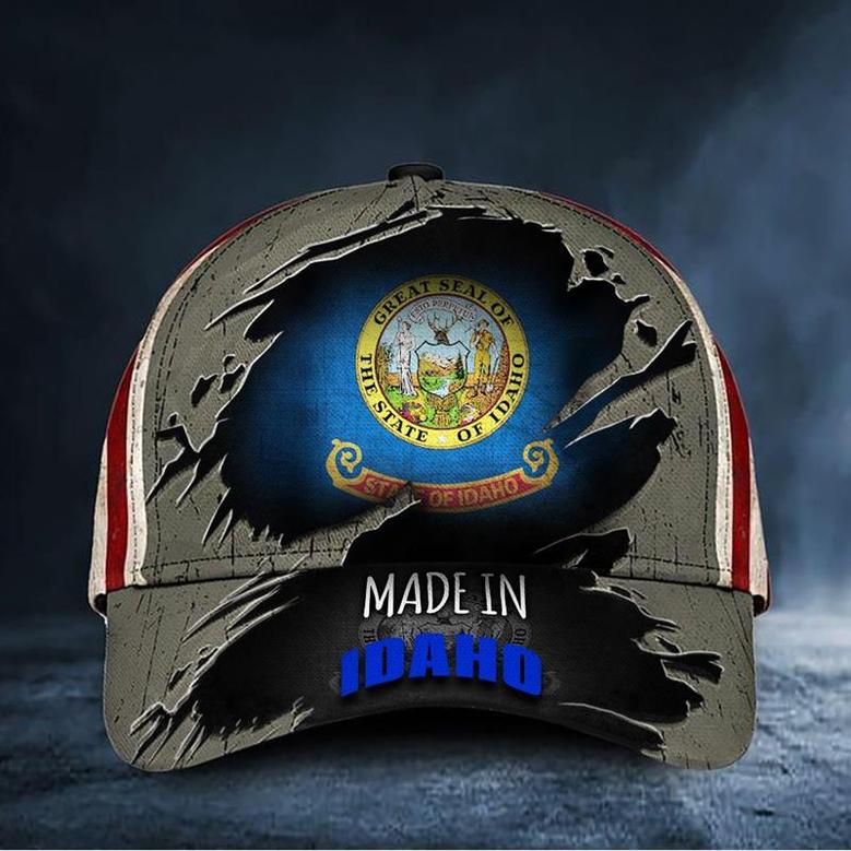Made In Idaho Hat Great Seal Of The State Of Idaho Cap Unique Gifts For Husband Hat