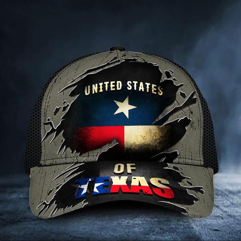 United States Of Texas Hat Vintage Texas Flag Cap Unique Gifts For Husband Hat