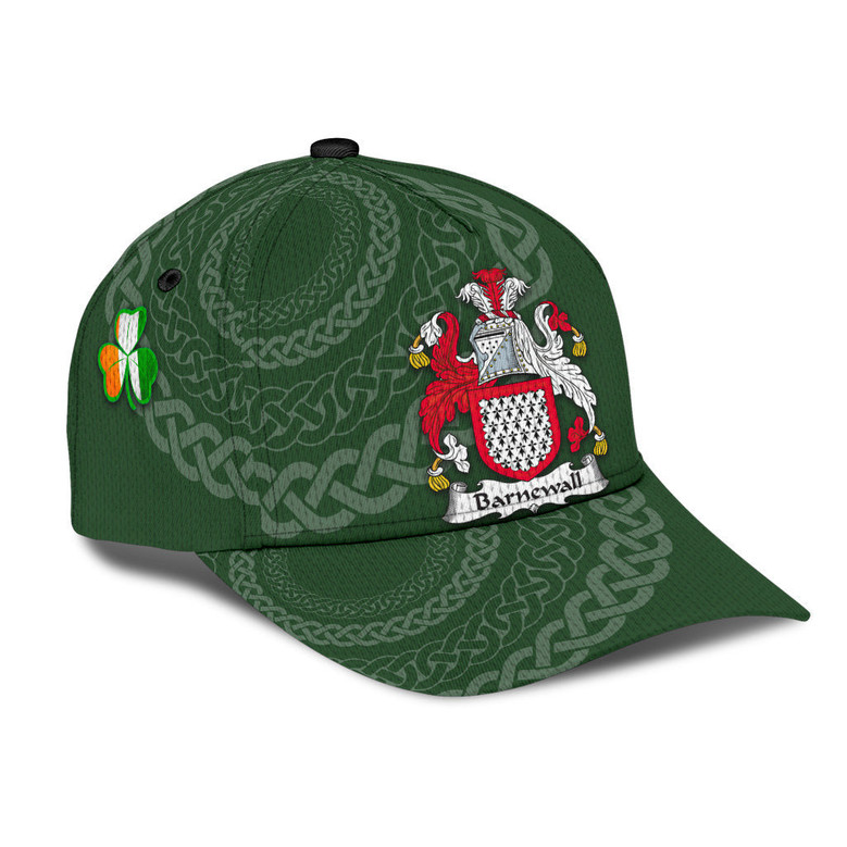 Barnewall Coat Of Arms Irish Family Crest St Patrick's Day Hat Classic Cap Hat