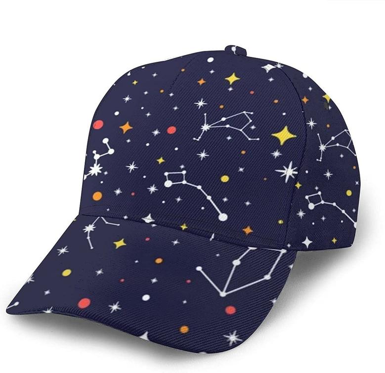 Baseball Unisex Cap Constellation Galaxy Bright Space Fashion Caps Trucker Hats Hip Hop Hat