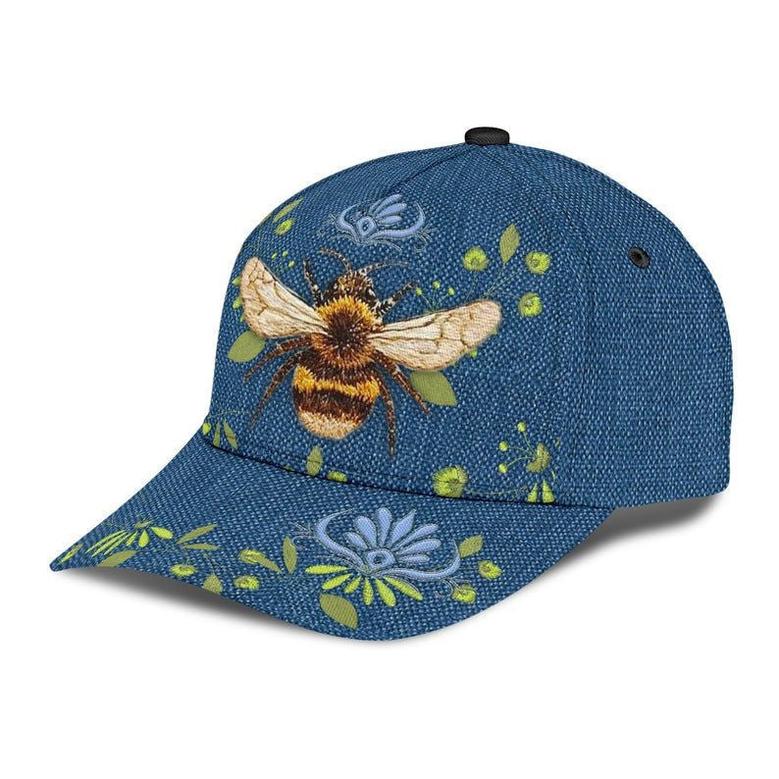 Bee Flower Rent Hat Classic Cap Human Cap, Trending Cap, American Cap Hat