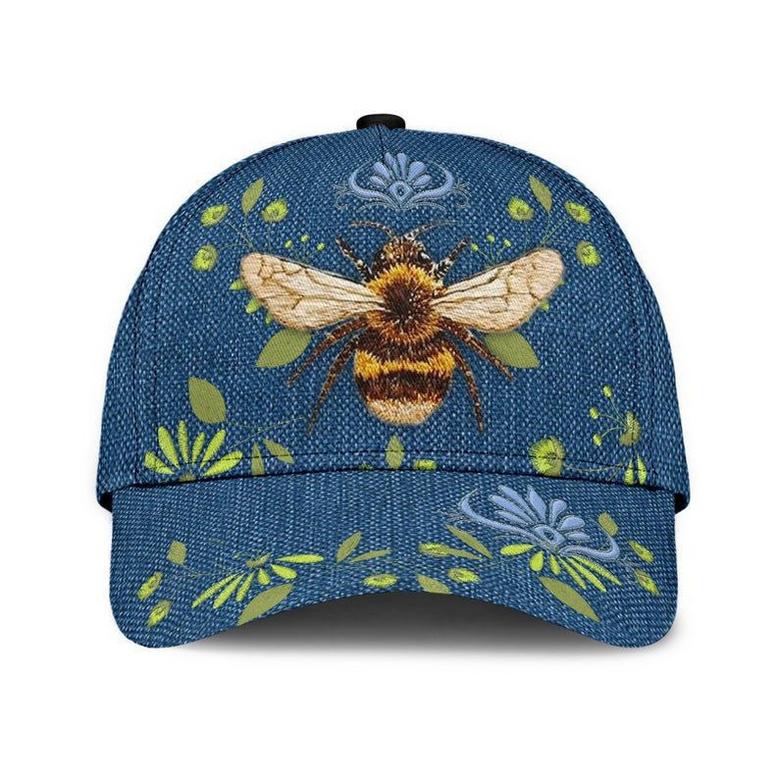Bee Flower Rent Hat Classic Cap Human Cap, Trending Cap, American Cap Hat