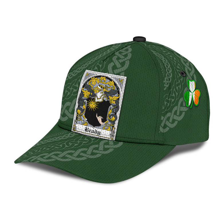 Brady Coat Of Arms Irish Family Crest St Patrick's Day Hat Classic Cap Hat