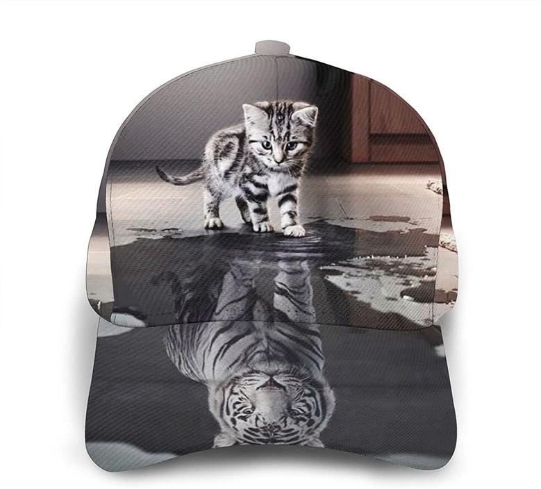 Cat Pictures Big Tiger Print Classic Baseball Cap Adjustable Twill Sports Dad Hats for Unisex Hat
