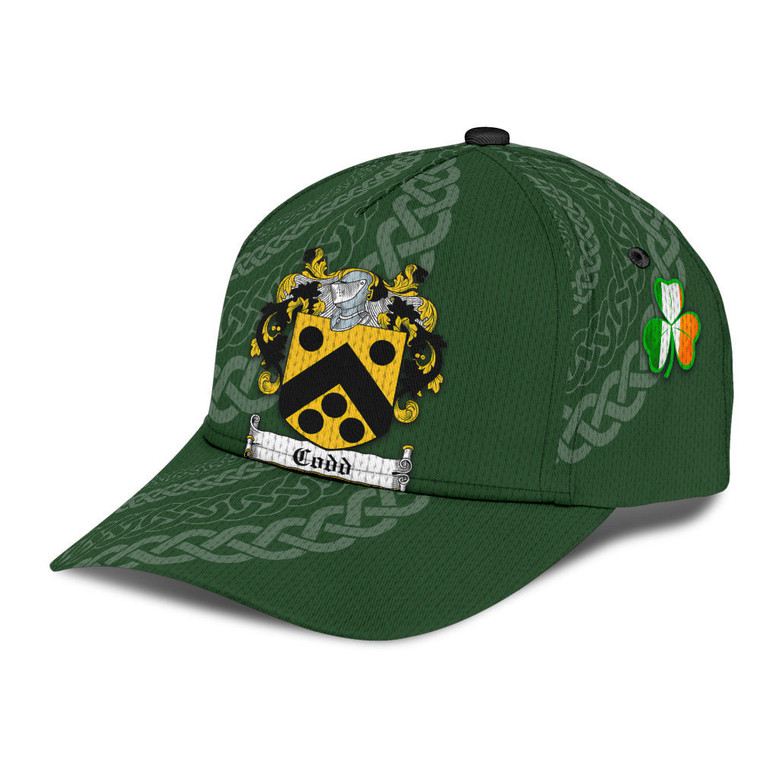 Codd Coat Of Arms Irish Family Crest St Patrick's Day Hat Classic Cap Hat